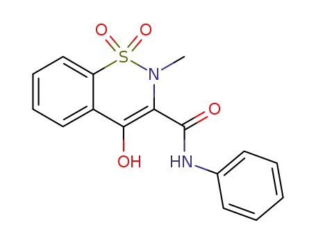 4-hydroxy-2-methyl-N-phenyl-2H-1,2-benzothiazine-3-carboxamide 1,1-dioxide