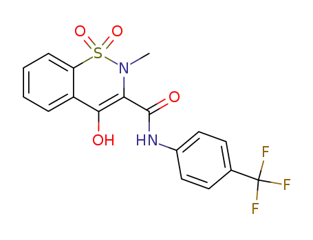 4-hydroxy-2-methyl-N-[4-(trifluoromethyl)phenyl]-2H-1,2-benzothiazine-3-carboxamide 1,1-dioxide