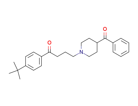 4-(4-benzoylpiperidin-1-yl)-1-<4-(1,1-dimethylethyl)phenyl>-1-butanone