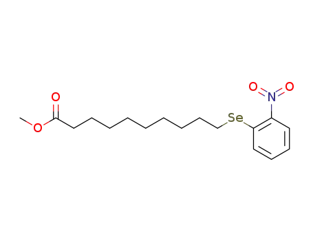 Molecular Structure of 95259-35-1 (Decanoic acid, 10-[(2-nitrophenyl)seleno]-, methyl ester)