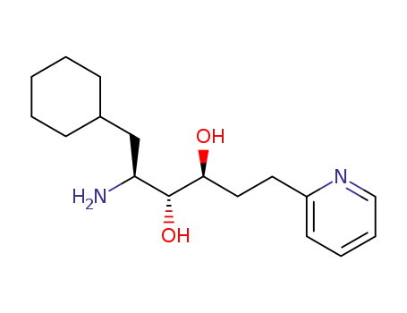 (2S,3R,4S)-2-amino-1-cyclohexyl-3,4-dihydroxy-6-(2-pyridyl)hexane