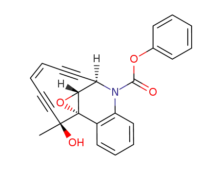 phenyl (2R*,5Z,9S*,10S*,16R*)-9-hydroxy-9-methyl-10,2,10-(epoxymetheno)-1-benzazacyclododeca-5-ene-3,7-diyne-1-carboxylate