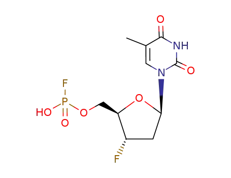 3'-fluoro-3'-deoxythymidine 5'-fluorophosphoridate