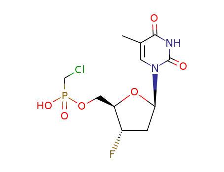 3'-fluoro-3'-deoxythymidine-5'-chloromethylphosphonate