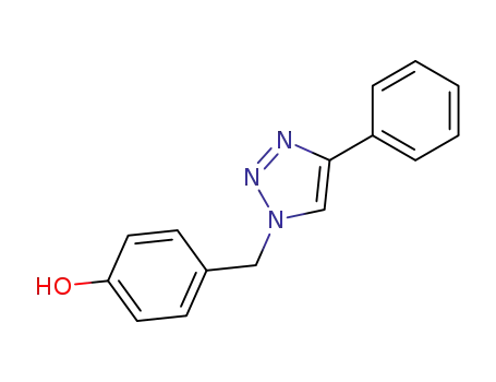 Molecular Structure of 104951-50-0 (Phenol, 4-[(4-phenyl-1H-1,2,3-triazol-1-yl)methyl]-)