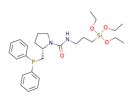(S)-1-(3-triethoxysilylpropyl)aminocarbonyl-2-diphenylphosphinomethylpyrrolidine