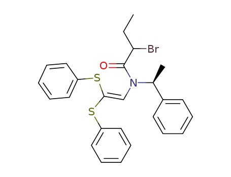 2-bromo-N-<(S)-1-phenylethyl>-N-<2,2-bis(phenylthio)ethenyl>butanamide