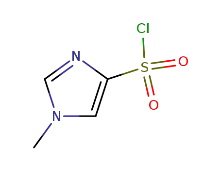 Molecular Structure of 137049-00-4 (1-Methyl-1H-Imidazole-4-Sulfonyl Chloride)