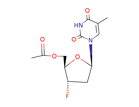5'-O-Acetyl-3'-desoxy-3'-fluor-thymidin