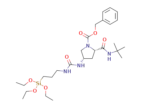 (2S,4S)-1-benzyloxycarbonyl-2-tert-butylaminocarbonyl-4-(3-triethoxysilylpropylaminocarbonylamino)pyrrolidine