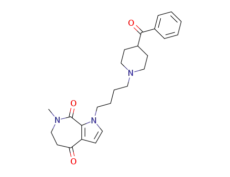 1-[4-(4-benzoyl-piperidin-1-yl)-butyl]-7-methyl-6,7-dihydro-1H,5H-pyrrolo[2,3-c]azepine-4,8-dione