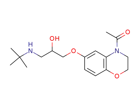 4-acetyl-6-(3-tert-butylamino-2-hydroxy-propoxy)-3,4-dihydro-2H-1,4-benzoxazine