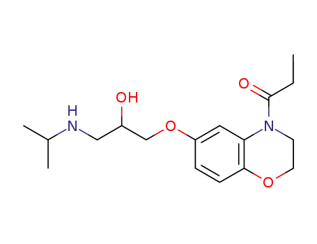 1-[6-(2-hydroxy-3-isopropylamino-propoxy)-2,3-dihydro-benzo[1,4]oxazin-4-yl]-propan-1-one