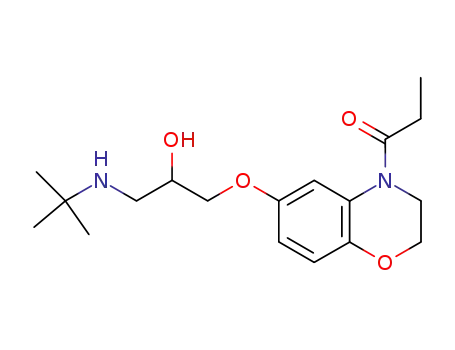 1-[6-(3-tert-butylamino-2-hydroxy-propoxy)-2,3-dihydro-benzo[1,4]oxazin-4-yl]-propan-1-one