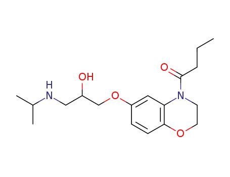 1-[6-(2-hydroxy-3-isopropylamino-propoxy)-2,3-dihydro-benzo[1,4]oxazin-4-yl]-butan-1-one