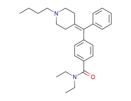 4-[(1-butyl-piperidin-4-ylidene)-phenyl-methyl]-N,N-diethyl-benzamide