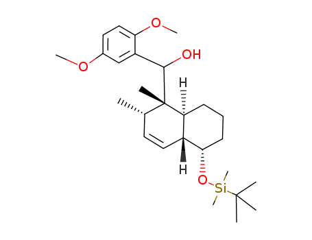 trans-5α-(tert-butyldimethylsilyloxy)-1α-[(2,5-dimethoxyphenyl)-hydroxymethyl]-1,2,4a,5,6,7,8,8a-octahydro-1β,2α-dimethylnaphthalene