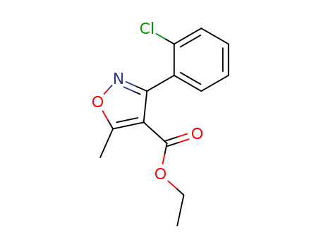 4-ISOXAZOLECARBOXYLIC ACID 3-(2-CHLOROPHENYL)-5-METHYL-,ETHYL ESTER