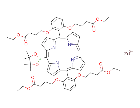 (SP-4-2)-{5,15-bis[2,6-bis(4-ethoxy-4-oxobutoxy)phenyl]-10-(4,4,5,5-tetramethyl-1,3,2-dioxaborolan-2-yl)porphyrinato(2-)-N21,N22,N23,N24}zinc(II)