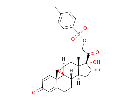 9β,11β-epoxy-17α,21-dihydroxy-16α-methyl-1,4-pregnadien-3,20-dione 21-tosylate