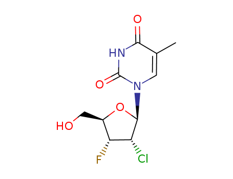 2'-chloro-2',3'-dideoxy-3'-fluoro-5-methyluridine