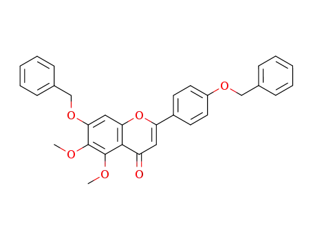 7-benzyloxy-2-(4-benzyloxy-phenyl)-5,6-dimethoxy-chromen-4-one