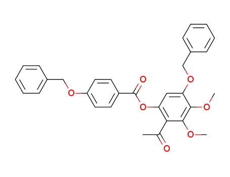 4-benzyloxy-benzoic acid 2-acetyl-5-benzyloxy-3,4-dimethoxy-phenyl ester