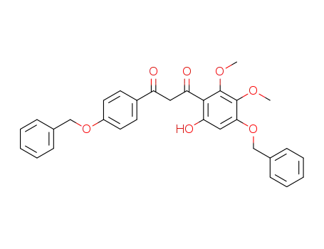 1-(4-benzyloxy-6-hydroxy-2,3-dimethoxy-phenyl)-3-(4-benzyloxy-phenyl)-propane-1,3-dione