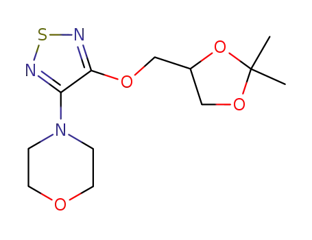 4-[4-(2,2-dimethyl-[1,3]dioxolan-4-ylmethoxy)-[1,2,5]thiadiazol-3-yl]-morpholine