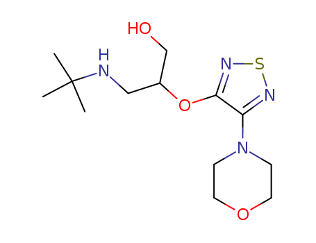 3-(tert-Butylamino)-2-((4-morpholino-1,2,5-thiadiazol-3-yl)oxy)propan-1-ol