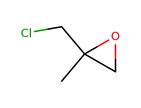 Molecular Structure of 598-09-4 (2-(Chloromethyl)-2-methyloxirane)