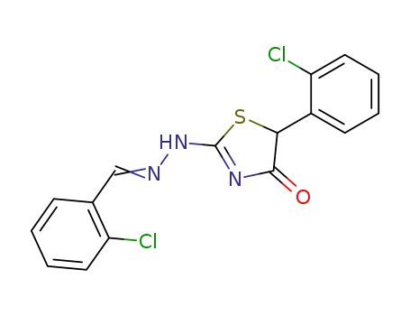 2-chloro-benzaldehyde [5-(2-chloro-phenyl)-4-oxo-thiazolidin-2-ylidene]-hydrazone