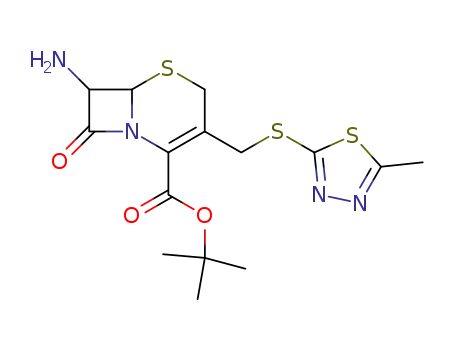 7-amino-3-(5-methyl-1,3,4-thiadiazol-2-ylthiomethyl)-3-cephem-4-carboxylic acid t-butyl ester