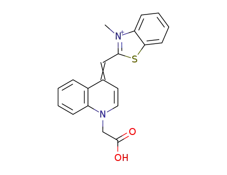 2-(1-carboxymethyl-1H-quinolin-4-ylidenemethyl)-3-methyl-benzothiazol-3-ium