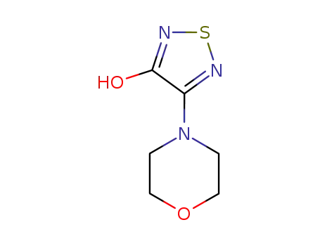 Molecular Structure of 30165-97-0 (4-MORPHOLIN-4-YL-1,2,5-THIADIAZOL-3-OL)