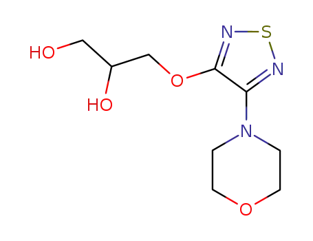 3-(4-morpholino-1,2,5-thiadiazol-3-yloxy)-propane-1,2-diol