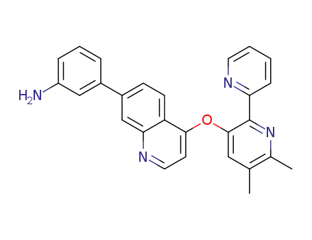 3-[4-(5,6-Dimethyl-[2,2']bipyridin-3-yloxy)-quinolin-7-yl]-phenylamine