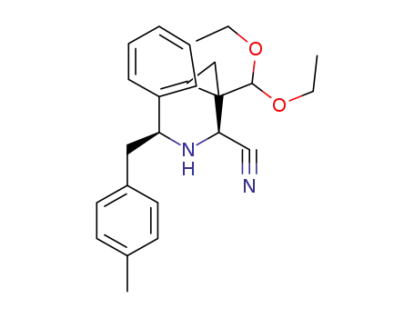 (2S)-2-[1-(diethoxymethyl)cyclopropyl]-2-{[(1S)-1-phenyl-2-(p-tolyl)ethyl]amino}acetonitrile