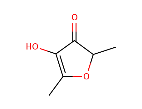Molecular Structure of 3658-77-3 (4-Hydroxy-2,5-dimethyl-3(2H)furanone)