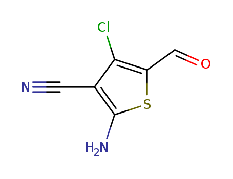 2-AMINO-3-CYANO-4-CHLORO-5-FORMYLTHIOPHENE