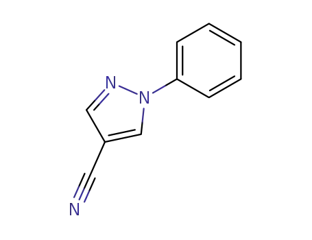 Molecular Structure of 709-04-6 (1-Phenyl-1H-pyrazole-4-carbonitrile)