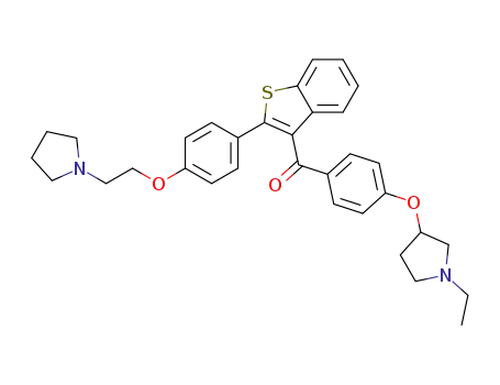 4-[(1-Ethylpyrrolidin-3-yl)oxy]phenyl 2-[4-[2-(1-Pyrrolidinyl)ethoxy]phenyl]benzo[b]thiophen-3-yl Ketone