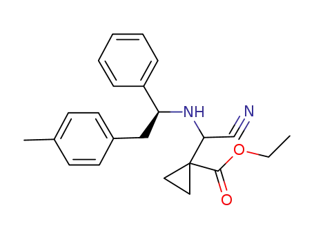 1-[(RS)-1-Cyano-[(S)-1-phenyl-2-p-tolylethylamino]methyl]-1-ethoxycarbonylcyclopropane