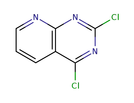 Molecular Structure of 126728-20-9 (2,4-DICHLOROPYRIDO[2,3-D]PYRIMIDINE)