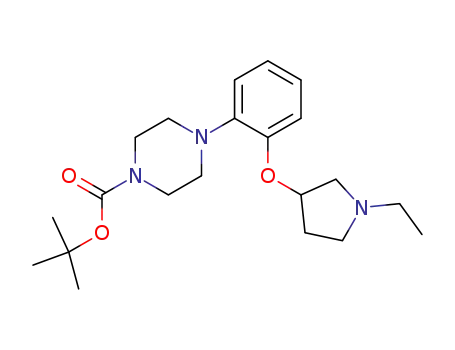 4-[2-(1-ethyl-pyrrolidin-3-yloxy)-phenyl]-piperazine-1-carboxylic acid tert-butyl ester
