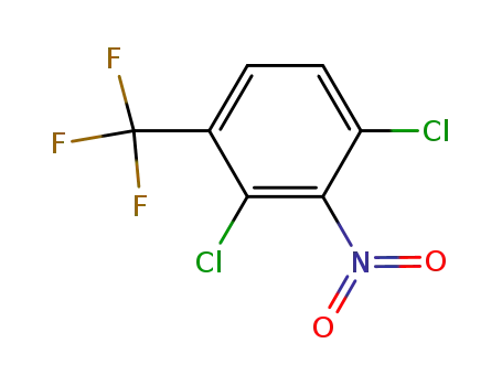 Molecular Structure of 203915-49-5 (2,4-DICHLORO-3-NITROBENZOTRIFLUORIDE)