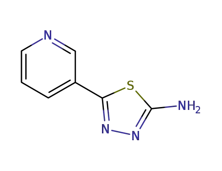 Molecular Structure of 68787-52-0 (5-PYRIDIN-3-YL-[1,3,4]THIADIAZOL-2-YLAMINE)