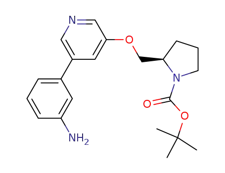 5-(3-aminophenyl)-3-(1-BOC-2-(R)-pyrrolidinylmethoxy)pyridine