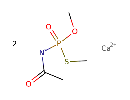 calcium salt of O,S-dimethyl-N-acetylphosphoroamidothioate