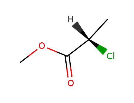 Molecular Structure of 73246-45-4 ((S)-(-)-Methyl 2-chloropropionate)